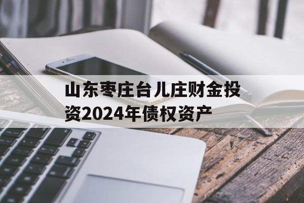 山东枣庄台儿庄财金投资2024年债权资产