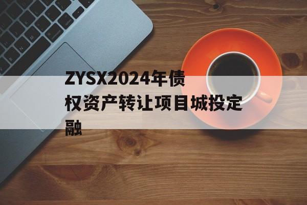 ZYSX2024年债权资产转让项目城投定融